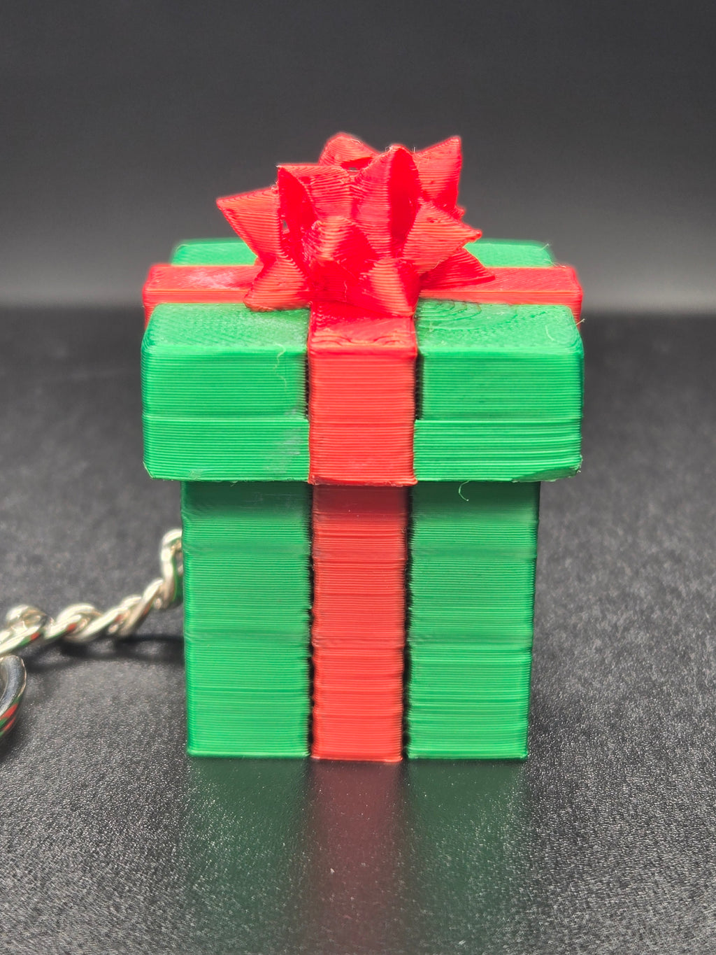 Christmas Present Clicker Key Chain