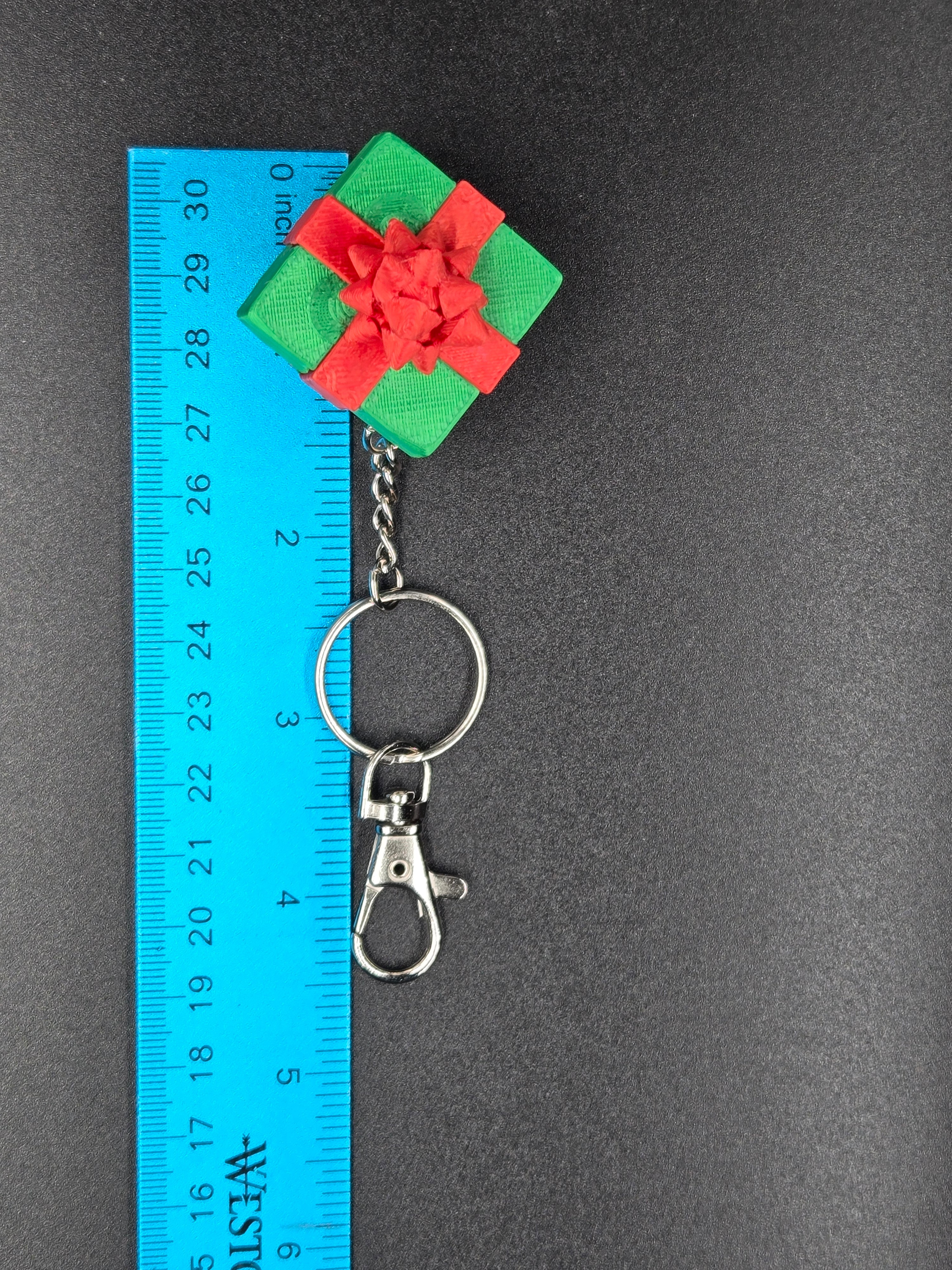Christmas Present Clicker Key Chain