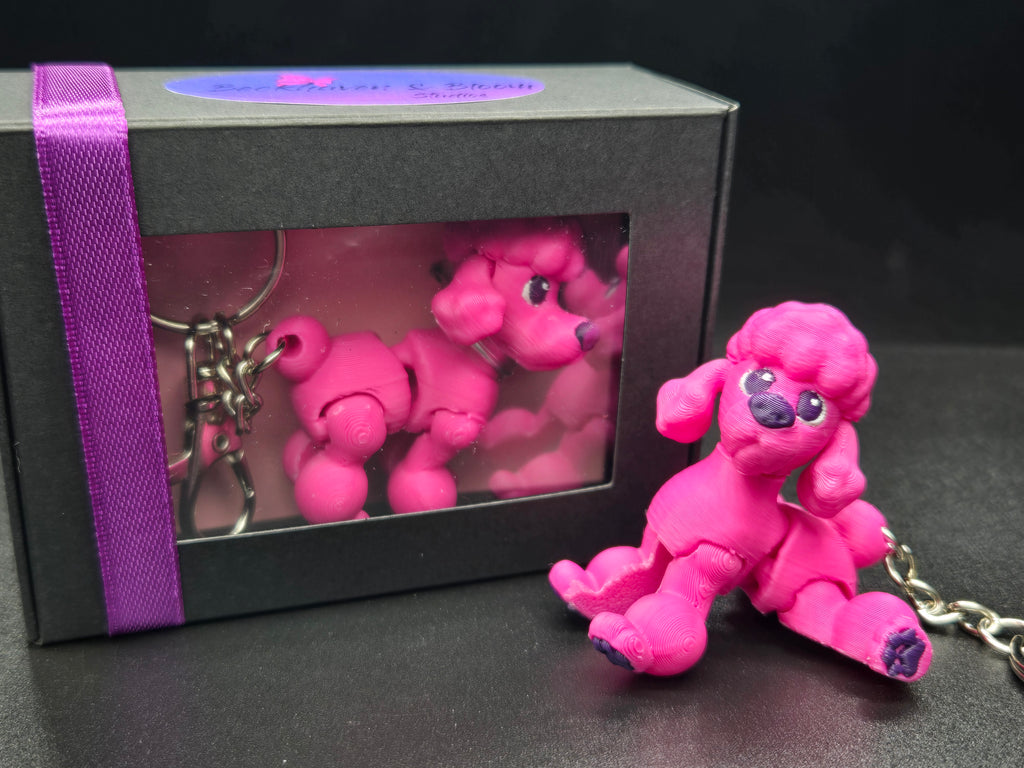 Poodle Key Chain