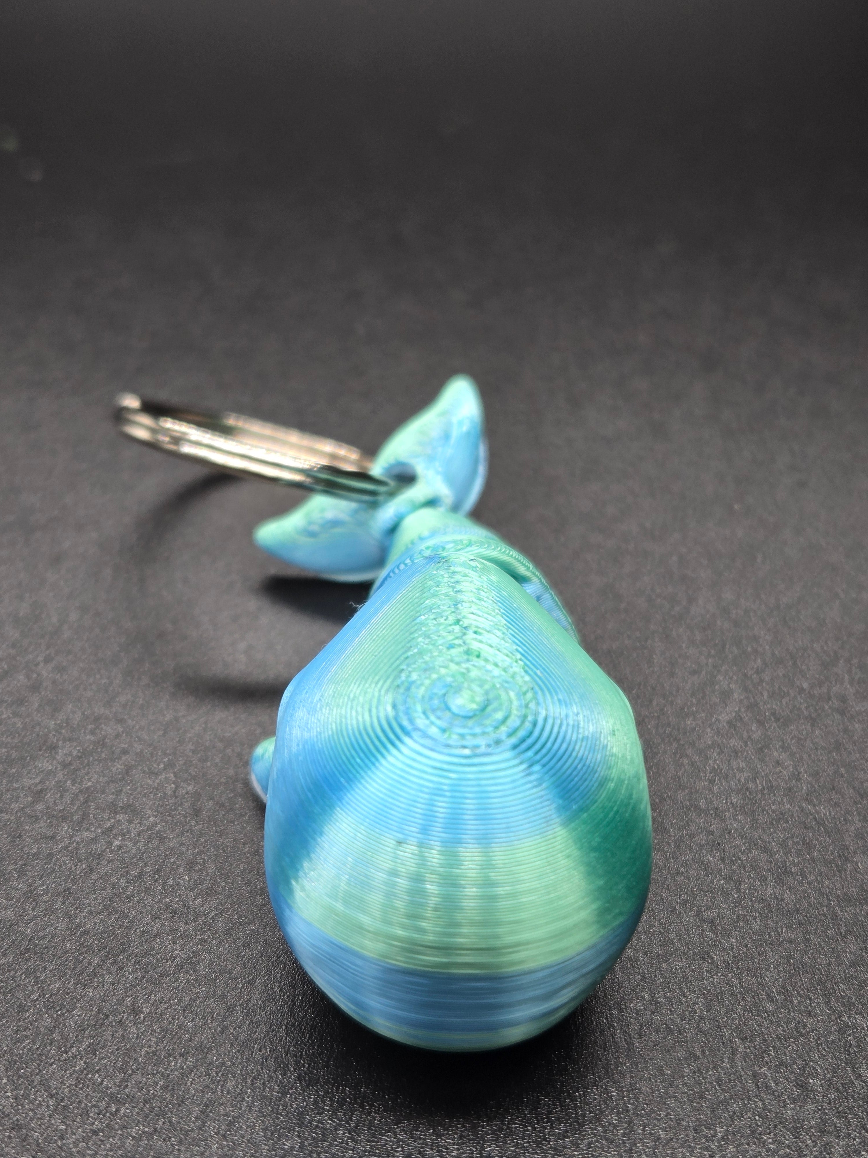 Wiggly Whale Key Chain