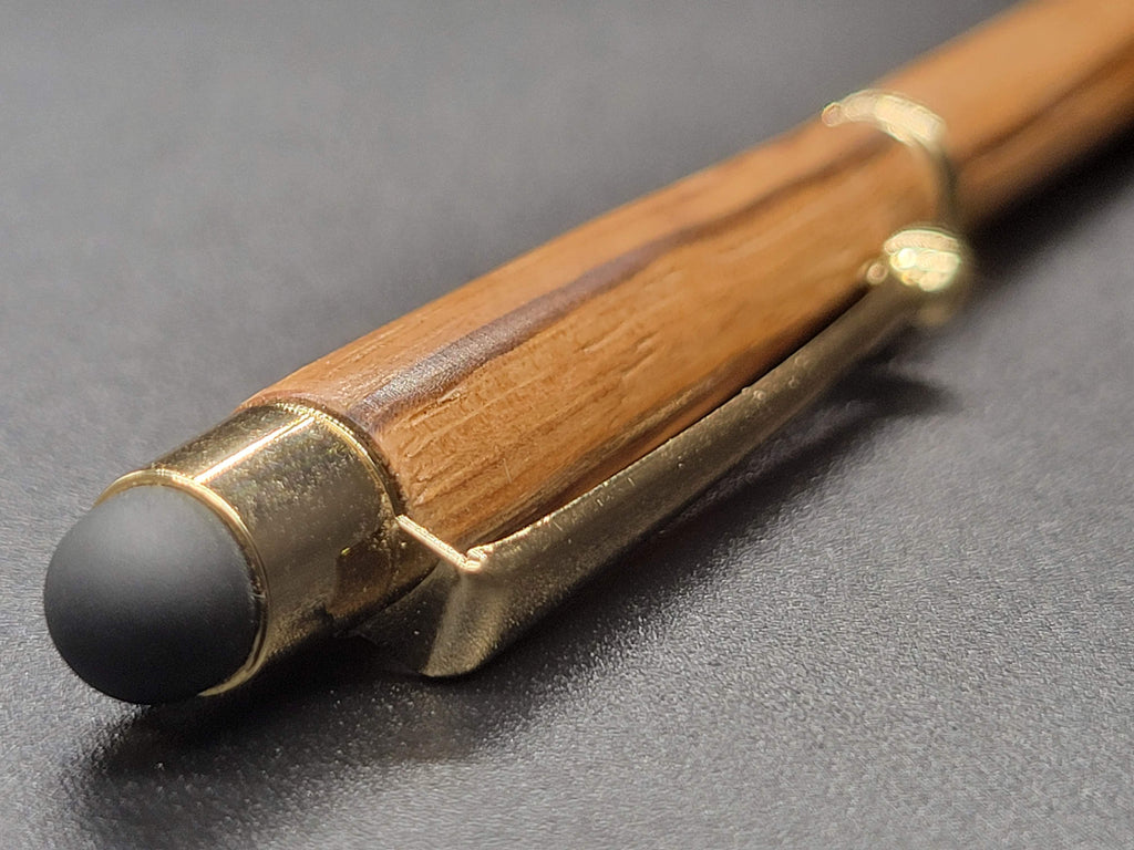 Stylus Twist Gold Pen – Marble Wood