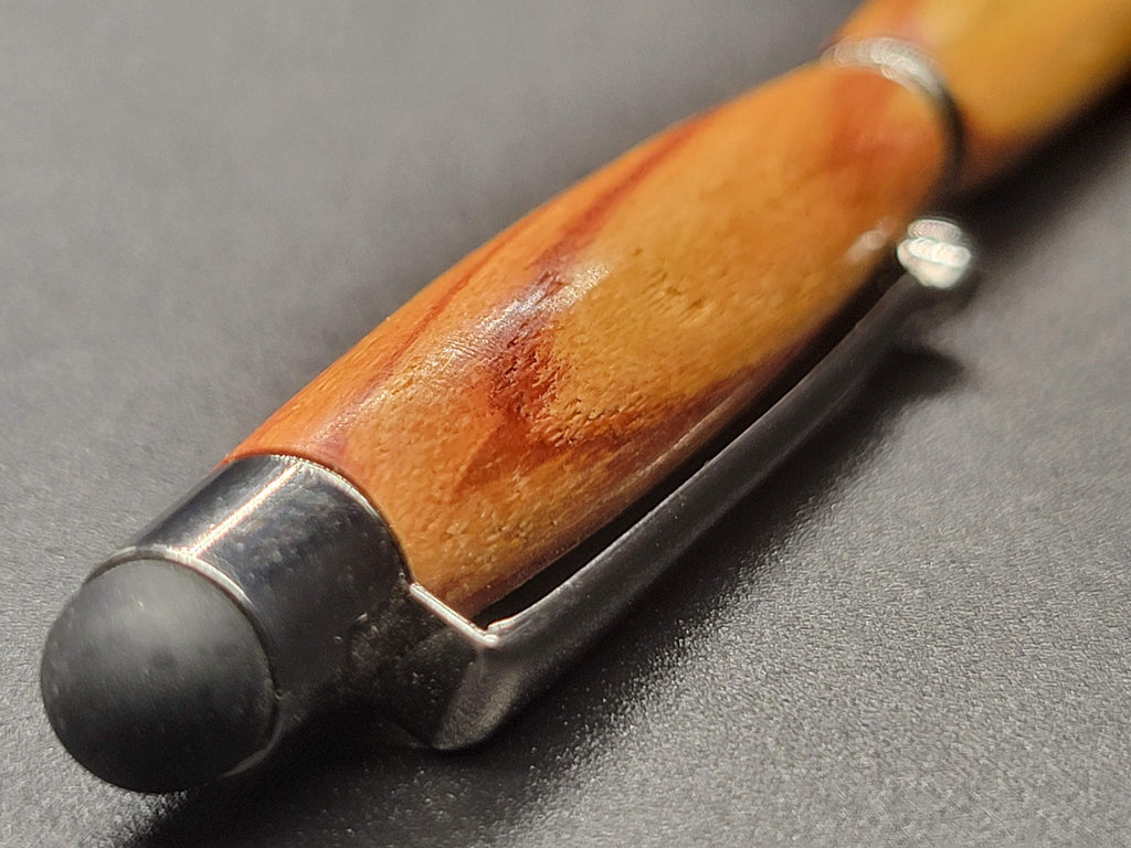 Stylus Twist Gun Metal Pen – Marble Wood