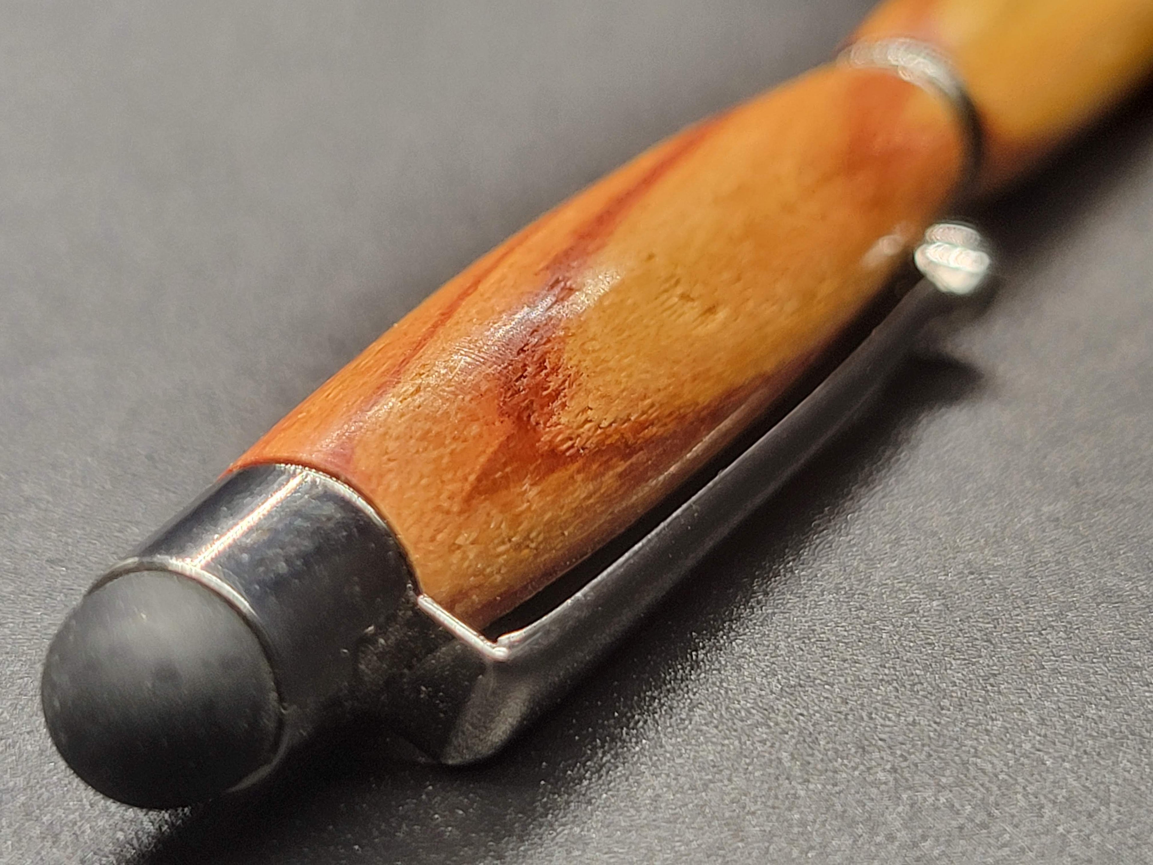 Stylus Twist Gun Metal Pen – Marble Wood