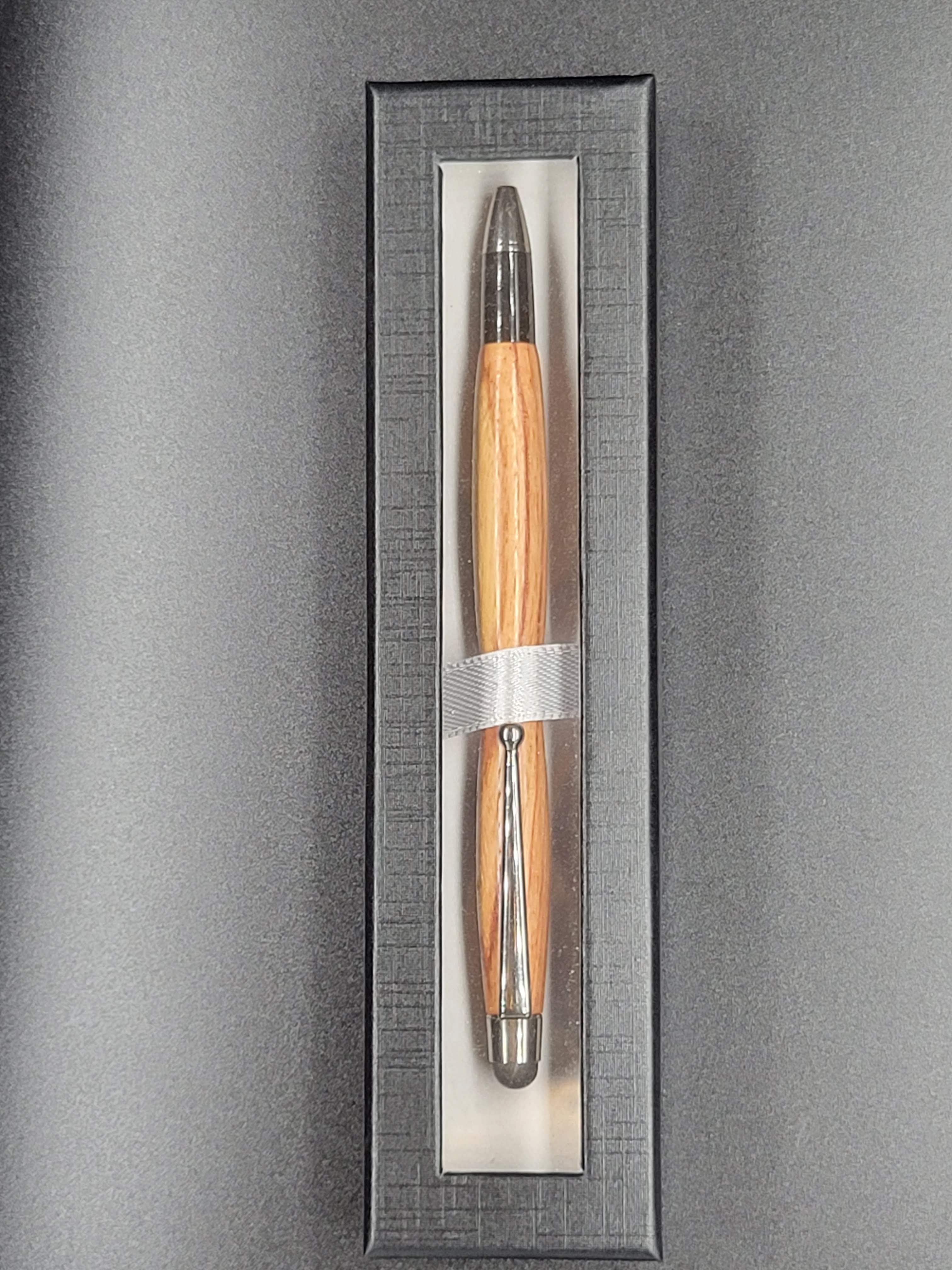 Stylus Twist Gun Metal Pen – Marble Wood