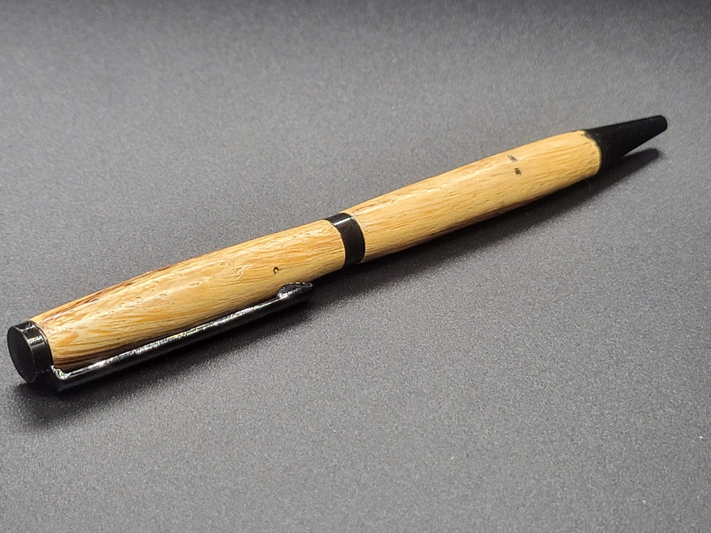 Slimline Black Chrome Pen – Marble Wood