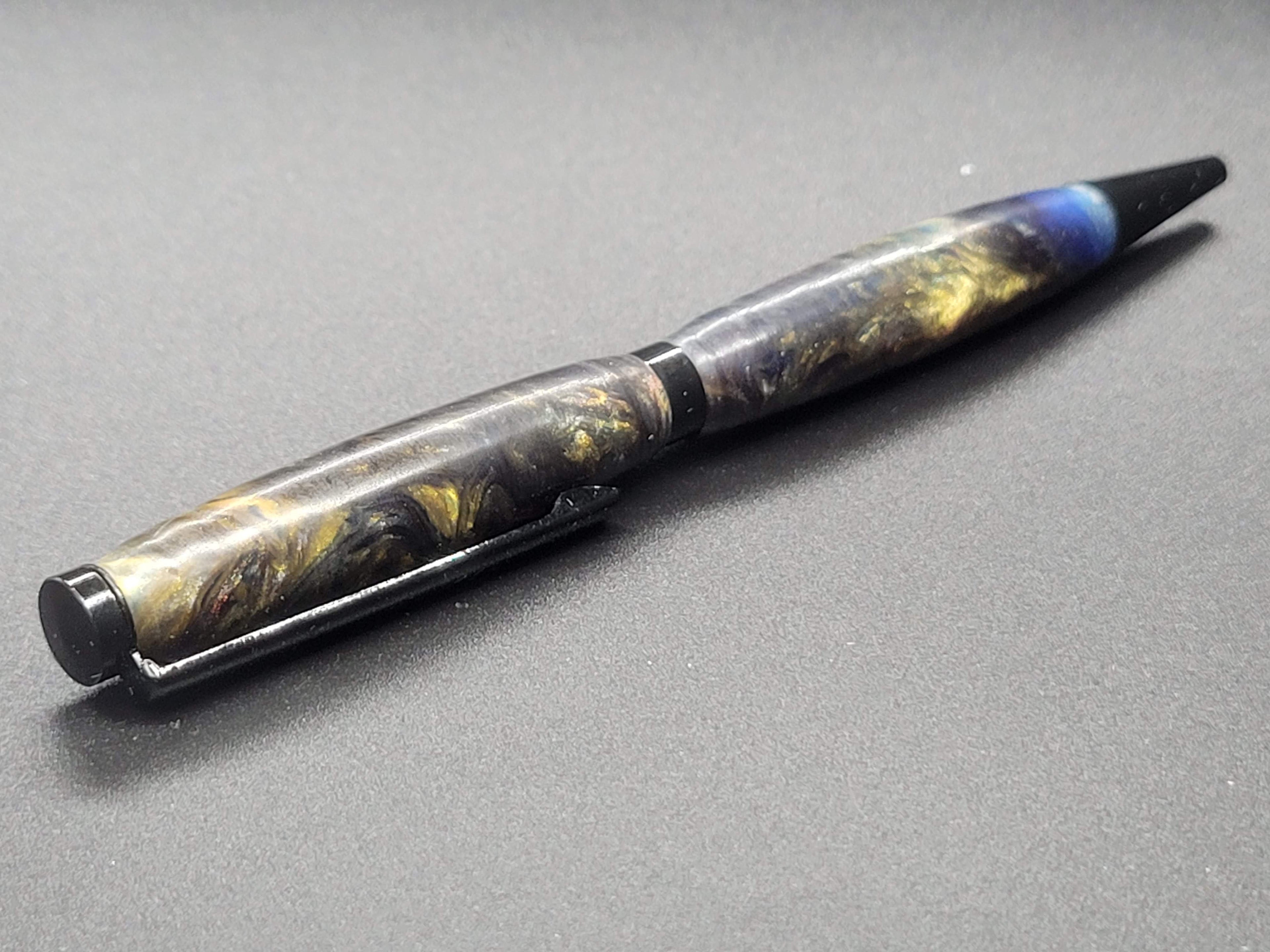 Slimline Black Chrome Pen – Starry Night Acrylic