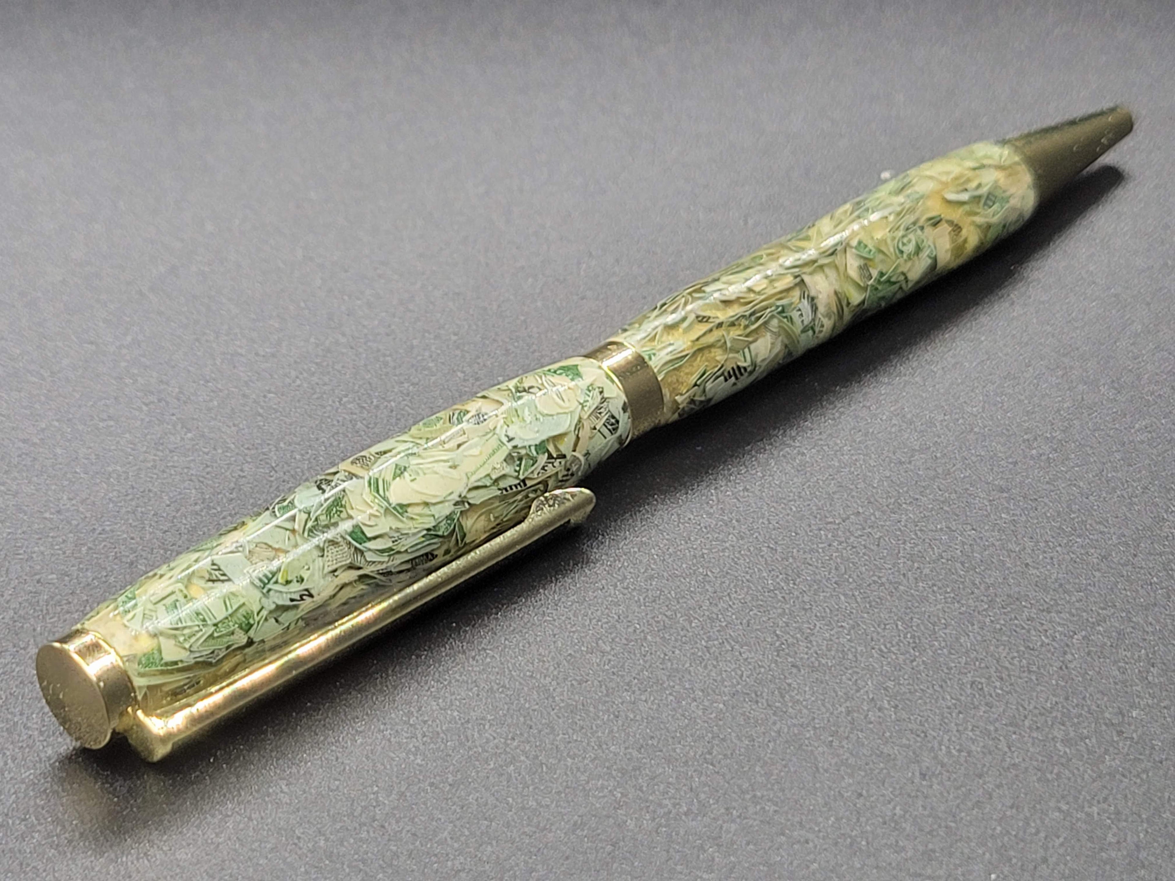 Slimline Gold Pen – “Money!” Acrylic