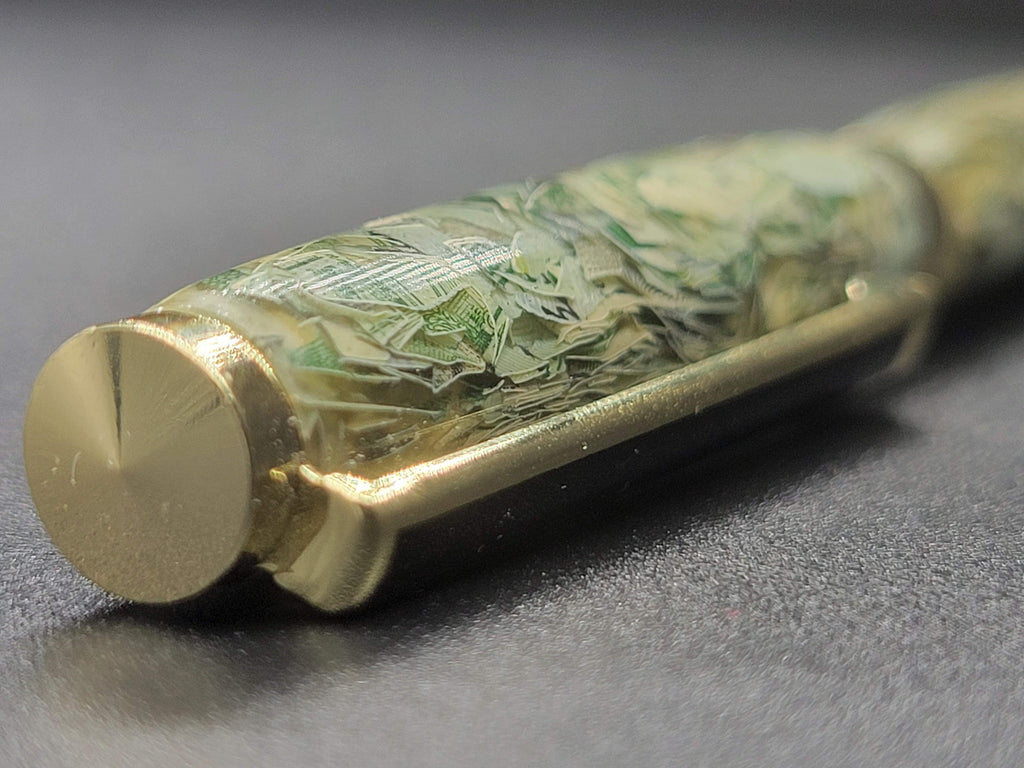 Slimline Gold Pen – “Money!” Acrylic