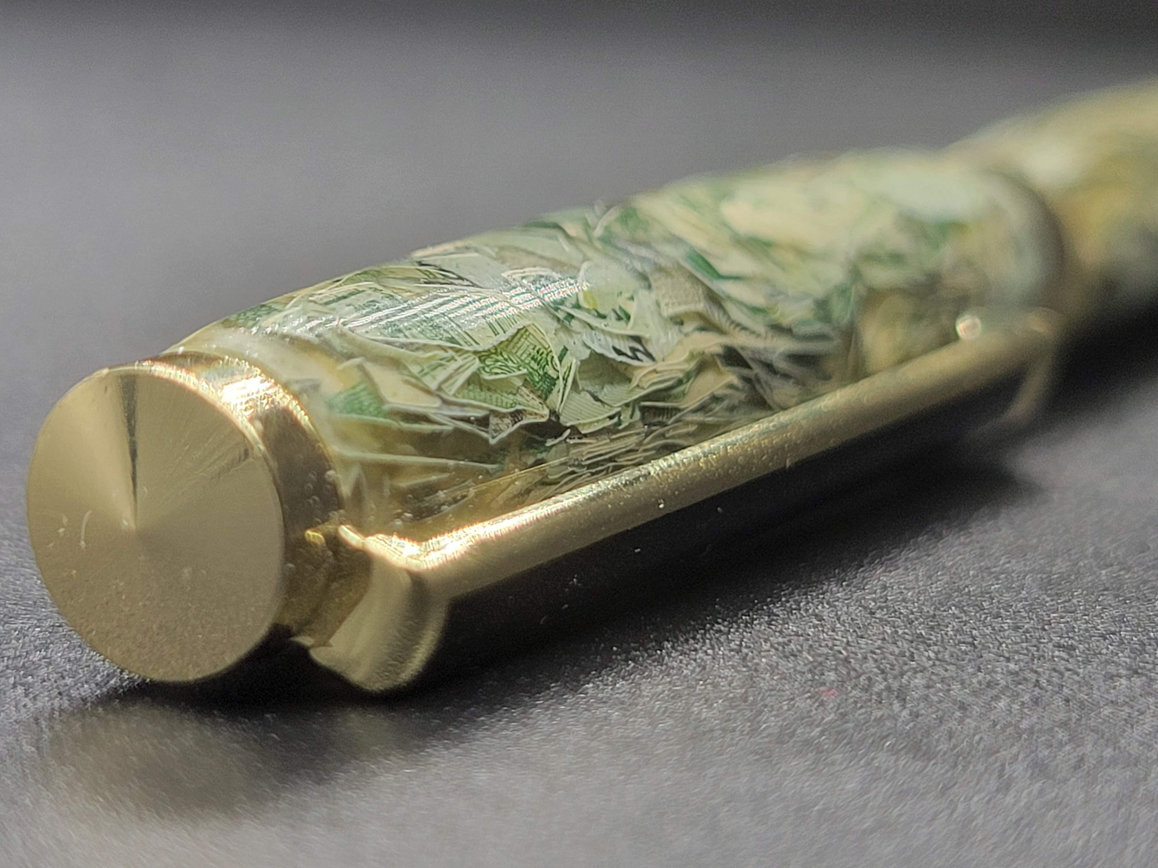 Slimline Gold Pen – “Money!” Acrylic