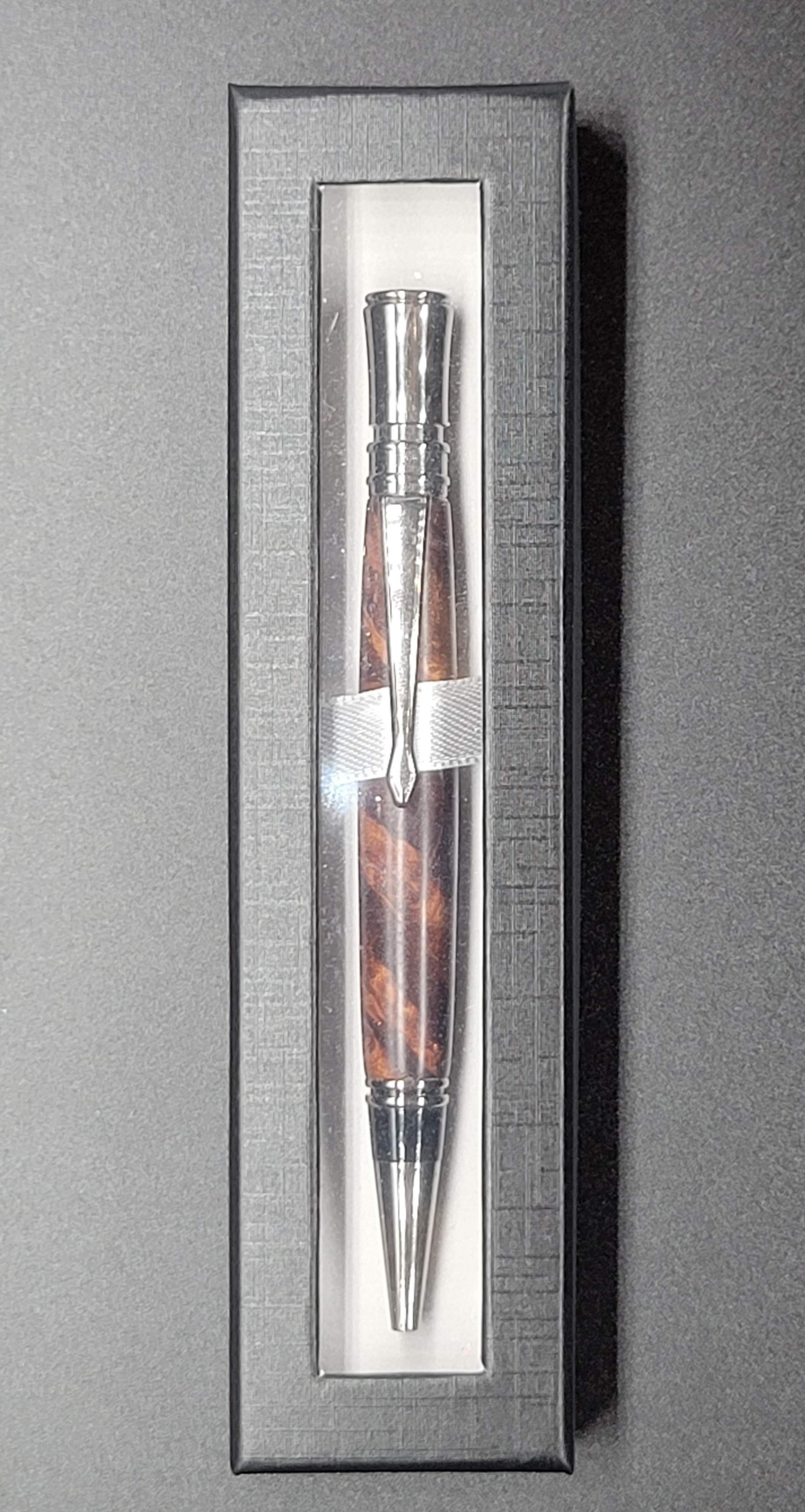 Executive Twist Gun Metal Pen – Koa