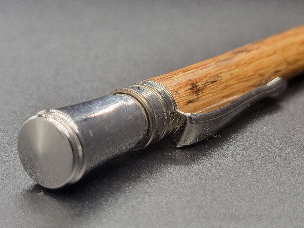 Executive Twist Brushed Satin Pen – Marble Wood