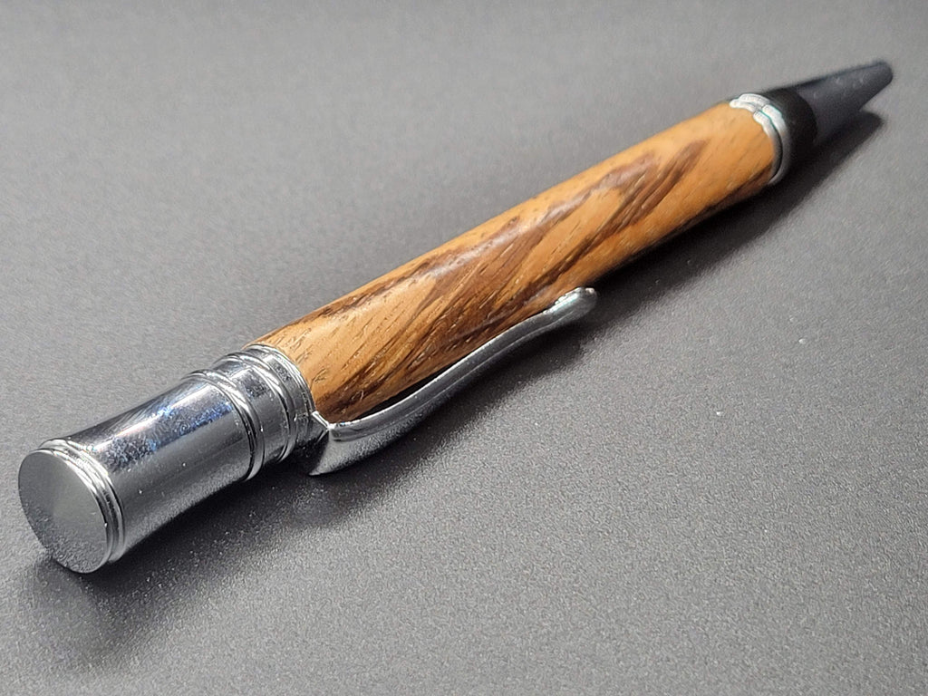 Executive Twist Brushed Satin Pen – Marble Wood
