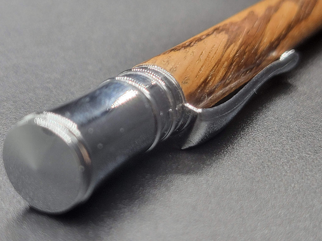 Executive Twist Brushed Satin Pen – Marble Wood