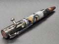 Bolt Action Mini .30 Caliber, Gun Metal - Acrylic – Gold, Silver & Black Swirl