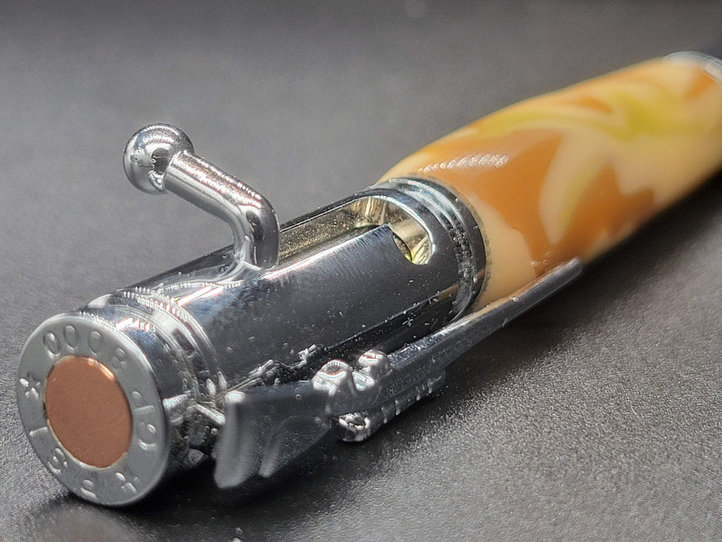 Bolt Action .30 Caliber Chrome – Acrylic Desert Camo