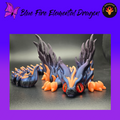 Blue Fire Elemental Dragon