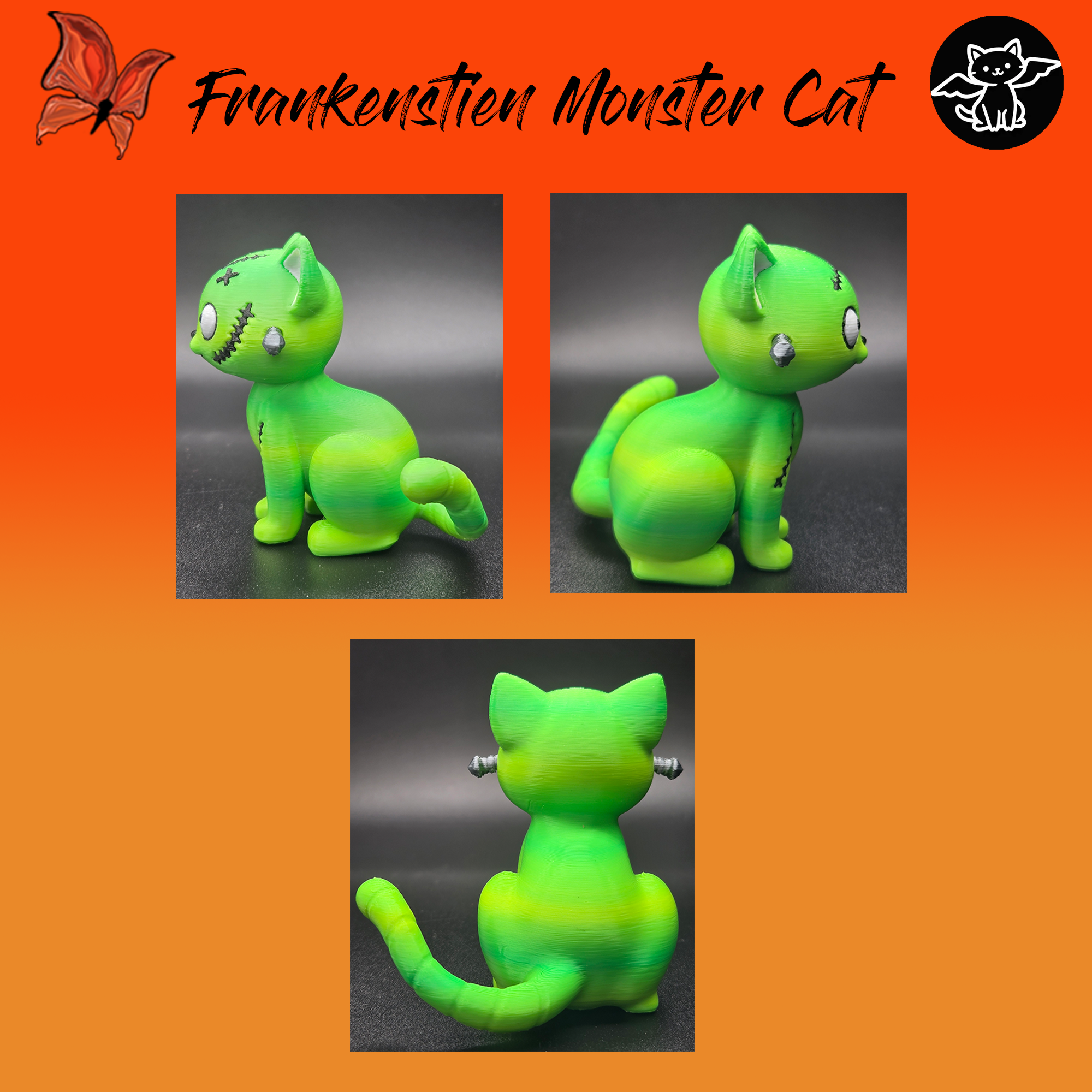 Frankenstein Monster Cat
