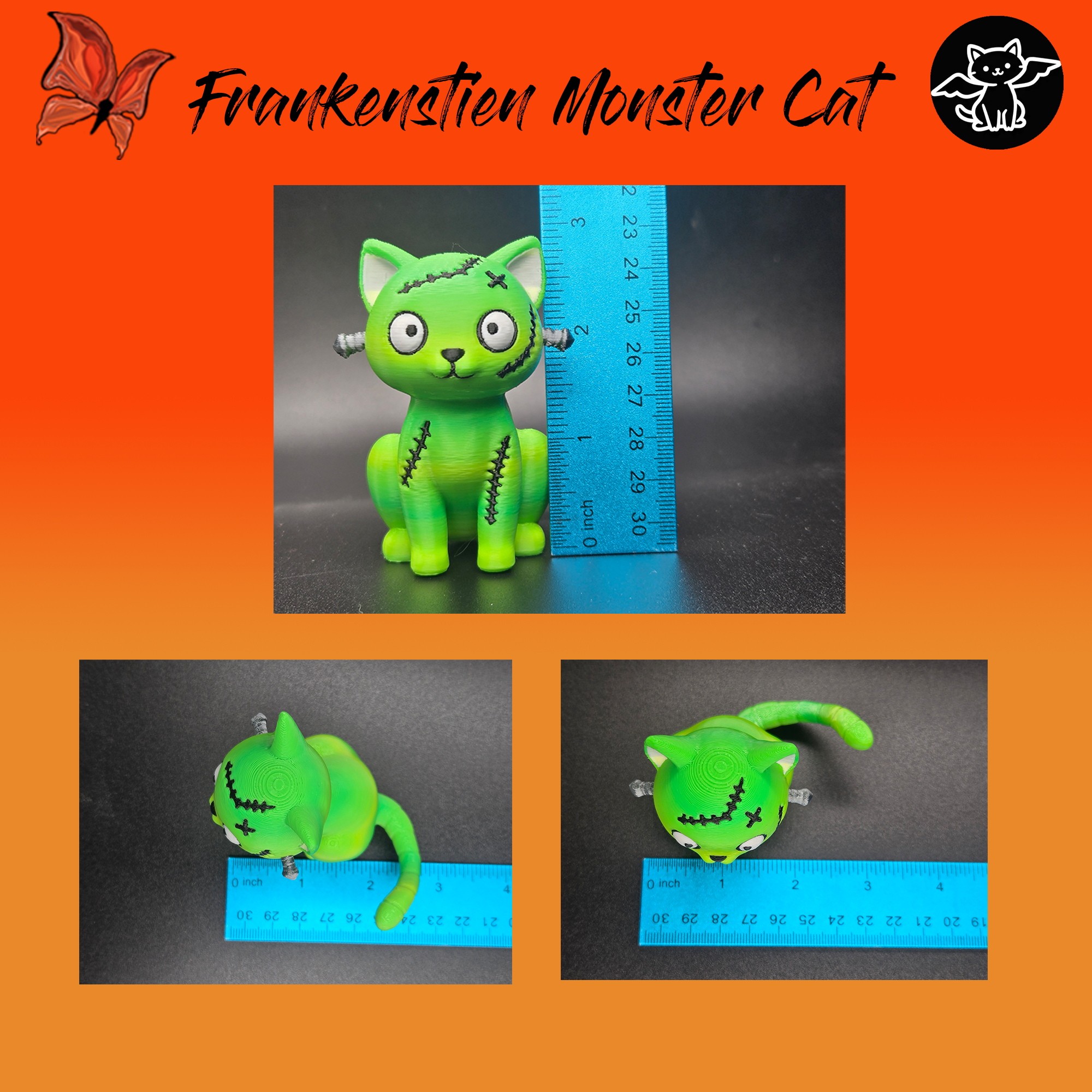 Frankenstein Monster Cat