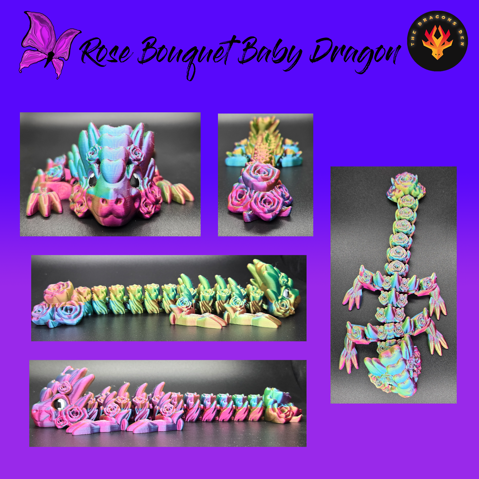 Rose Bouquet Baby Dragon
